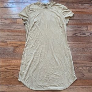 Suede mini dress